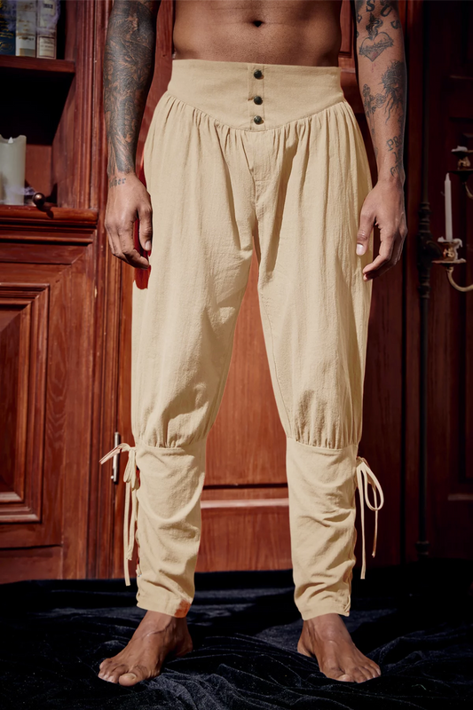 Runcati Mens Beige Costume Pants