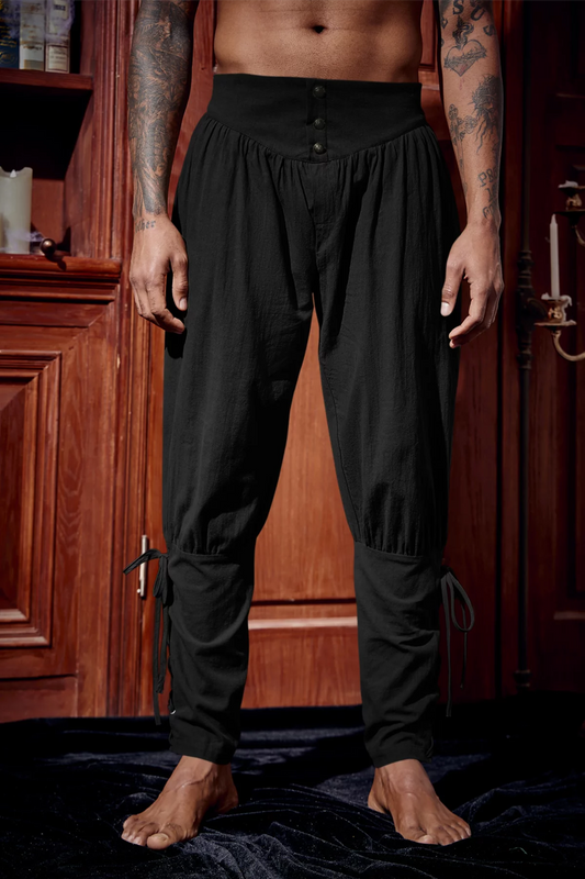 Runcati Mens Black Costume Pants