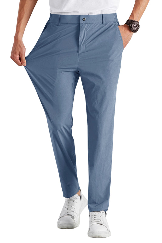 Runcati Mens Bluish Grey Golf Pants