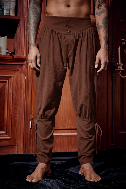 Runcati Mens Coffee Costume Pants