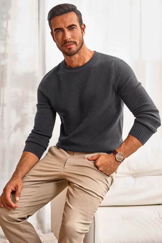 Runcati Mens Dark Grey Pullovers Sweaters