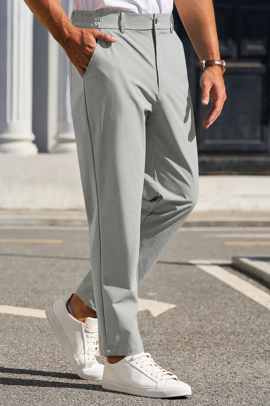 Runcati Mens Light Grey Golf Pants