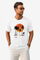 Runcati Mens White Island Graphic Tee