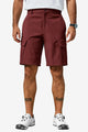 Runcati Mens Burgundy Casual Golf Shorts