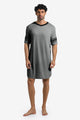 Runcati Mens Grey Short Sleeve Nightshirt
