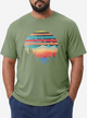 Runcati Army Green Hawaiian Beach Shirt