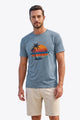 Runcati Mens Blue Casual Tee