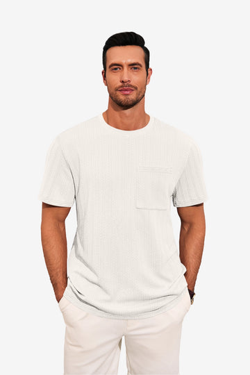 Runcati Mens White Short Sleeve T-Shirts