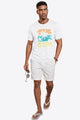 Runcati Mens White Mountain Graphic Tee