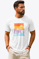 Runcati Mens White Luau Graphic Tee