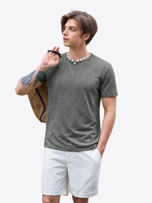 Runcati Mens Dark Gray Casual T-Shirt