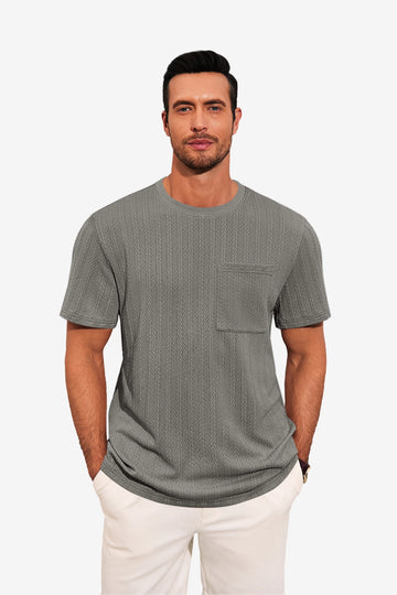 Runcati Mens Grey Short Sleeve T-Shirts