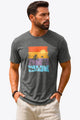 Runcati Mens Grey Luau Graphic Tee