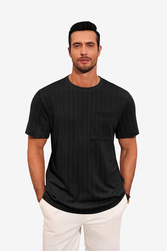 Runcati Mens Black Short Sleeve T-Shirts