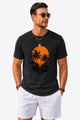 Runcati Mens Black Coastal Graphic Tee
