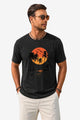 Runcati Mens Black Island Graphic Tee