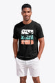 Runcati Mens Black Island Graphic Tee