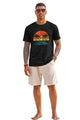 Runcati Mens Black Palm Graphic Tee