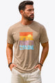 Runcati Mens Khaki Luau Graphic Tee