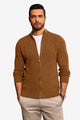 Runcati Mens Brown Full Zip Cardigan