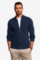 Runcati Mens Dark Blue Full Zip Cardigan