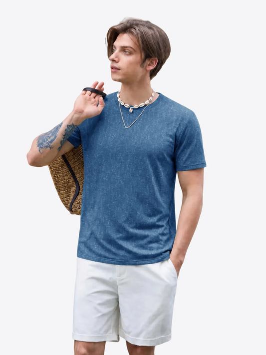 Runcati Mens Navy Vintage T-Shirt