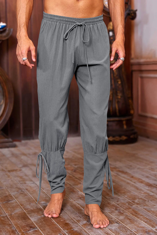 Runcati Mens Grey Medieval Ankle Pants