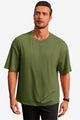 Runcati Mens Army Green Casual T-Shirts