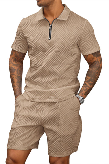Runcati Mens Khaki Summer Track Suits