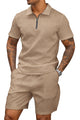 Runcati Mens Khaki Summer Track Suits