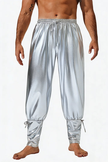 Runcati Mens Silver Medieval Ankle Pants
