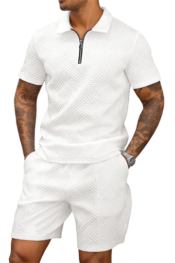Runcati Mens White Summer Track Suits