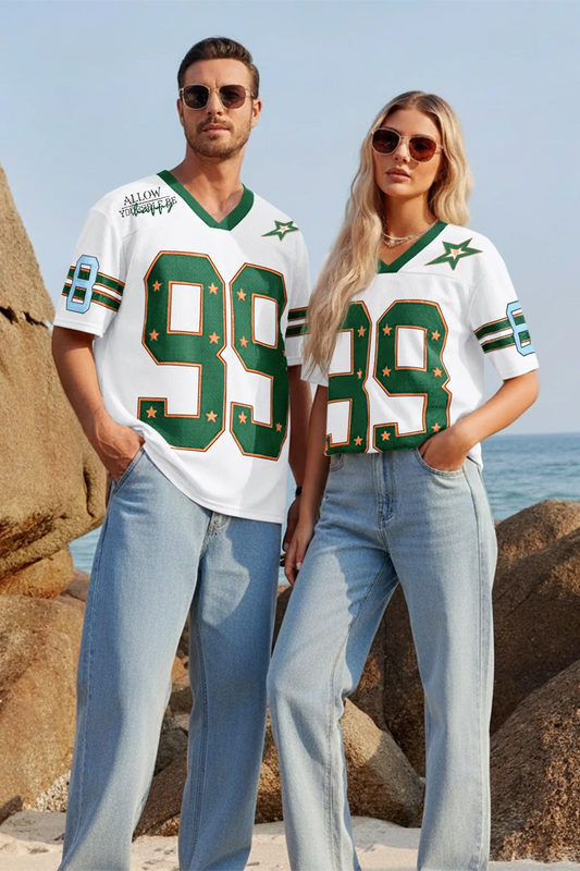 Runcati Mens White Oversized Jersey Y2k Baggy T-Shirt