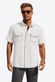 Runcati Mens White Button Down Shirts
