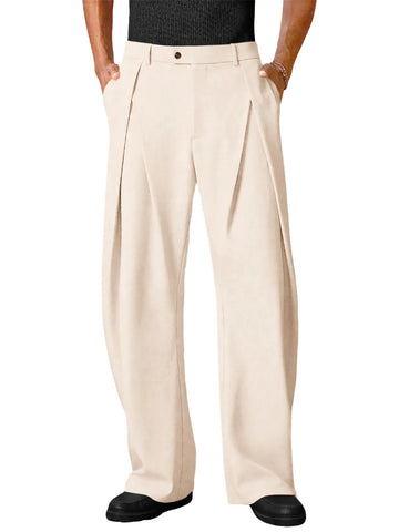 Runcati Apricot Baggy Dress Pants