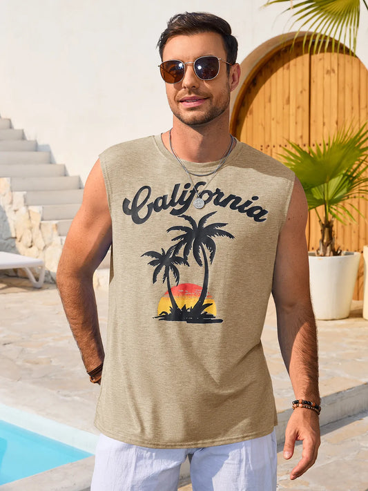 Runcati Apricot Casual Tank Tops