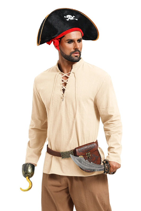 Runcati Apricot Renaissance Pirate Shirt