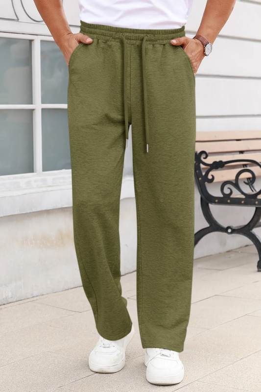 Runcati Army Green Casual Lounge Pants