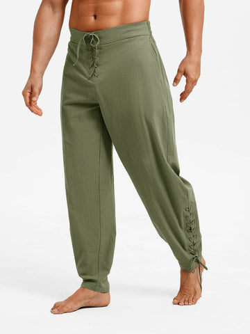 Runcati Army Green Medieval Pirate Pants