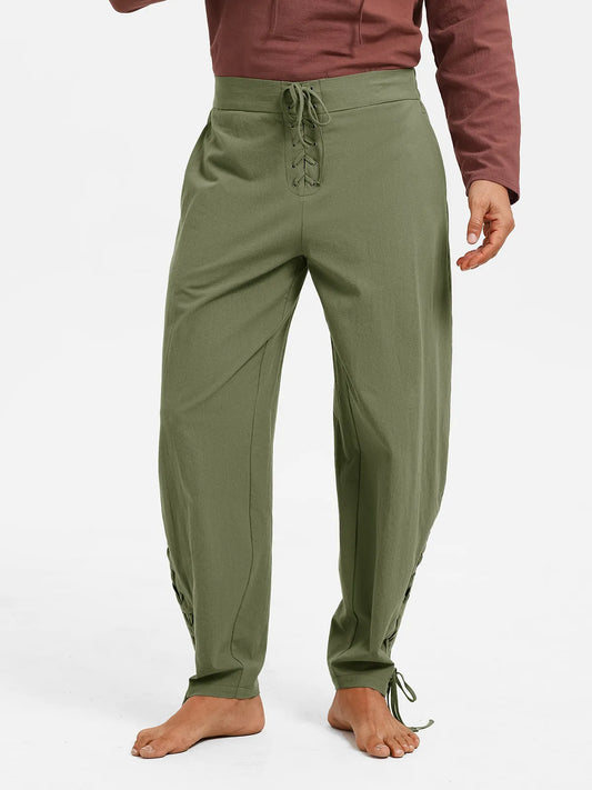 Runcati Army Green Medieval Pirate Pants