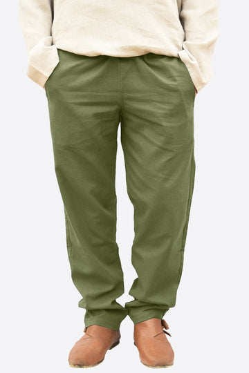 Runcati Army Green Pirate Costume Pants