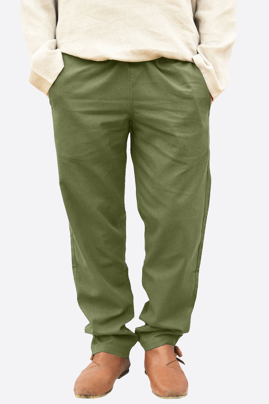 Runcati Army Green Pirate Costume Pants