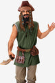 Runcati Army Green Renaissance Pirate Shirt