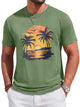 Runcati Army Green Short Sleeve T-Shirts