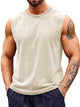 Runcati Beige Athletic Sleeveless T-Shirts