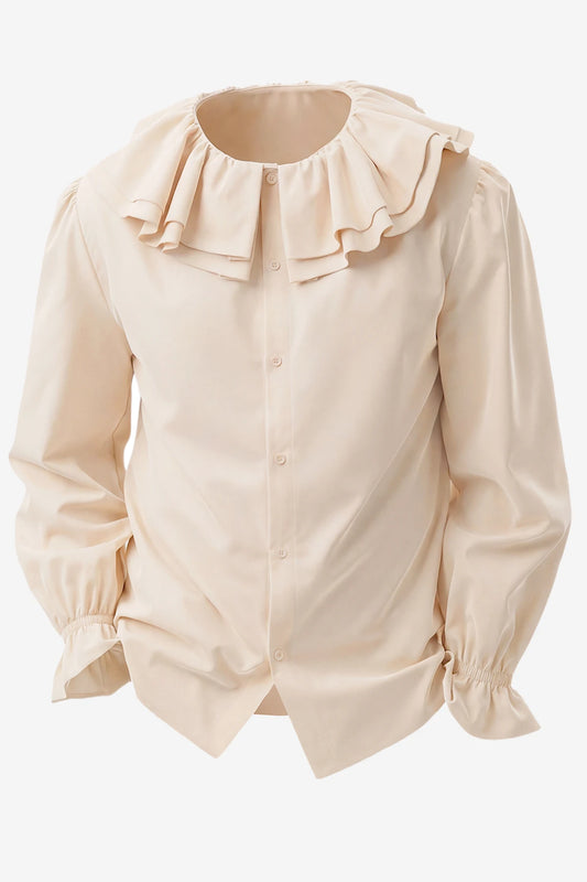 Runcati Beige Medieval Pirate Shirt