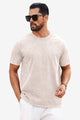 Runcati Beige Vintage Crew T-Shirts