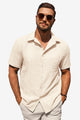 Runcati Beige Wedding Beach Shirt
