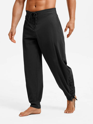 Runcati Black Medieval Pirate Pants