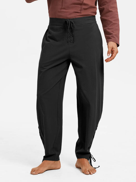 Runcati Black Medieval Pirate Pants